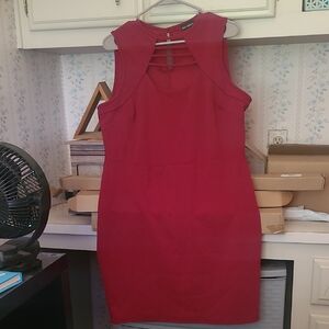 Zenobia Chic Red Mini Dress